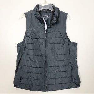 Tangerine | Gray Puffer Vest C-2
